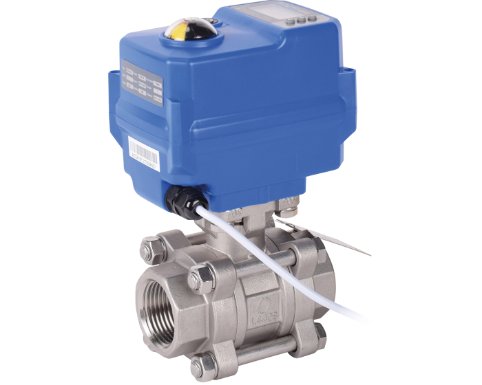 3 piece ball valve 746XS + TCR-D electric actuator timer